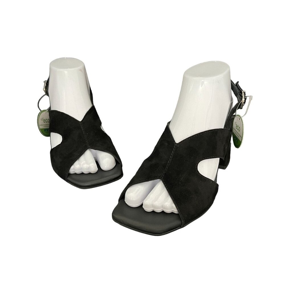 Paul Green Remy Women's Black Suede Slingback Sandal, Size UK 3.5 (US 6) NWOB